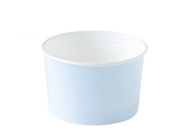 Paper Gelato Cups 7.8oz (Blue, White or Orange) - Gelato Paradise