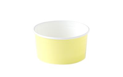 Paper Gelato Cups 5.4oz (Yellow, White) - Gelato Paradise