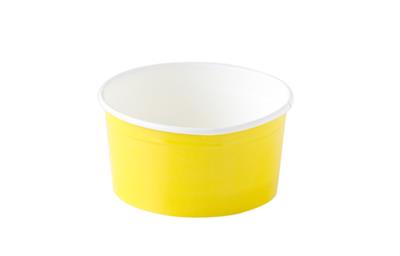 Paper Gelato Cups 5.4oz (Yellow, White) - Gelato Paradise